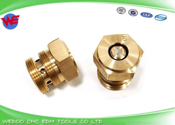 再利用可能なワイヤーガイドワイヤーEDM レッドダイヤモンド 水ノズルガイド 0.192 / 0.195mm